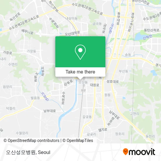 오산성모병원 map