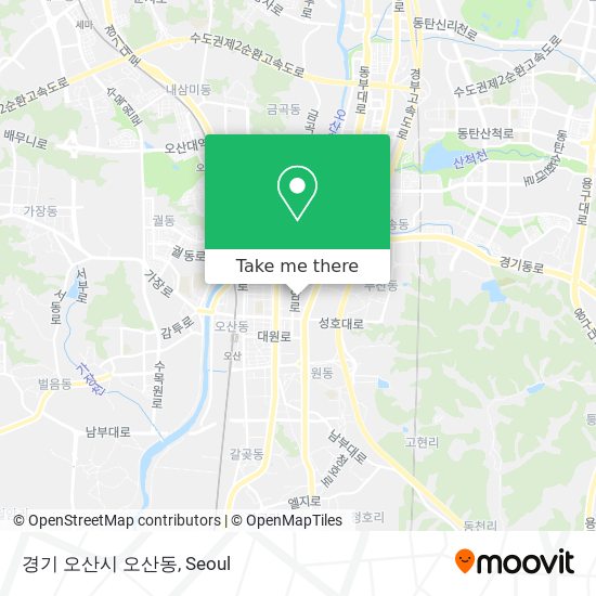 경기 오산시 오산동 map