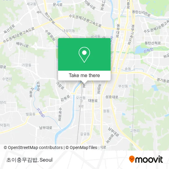 초이충무김밥 map