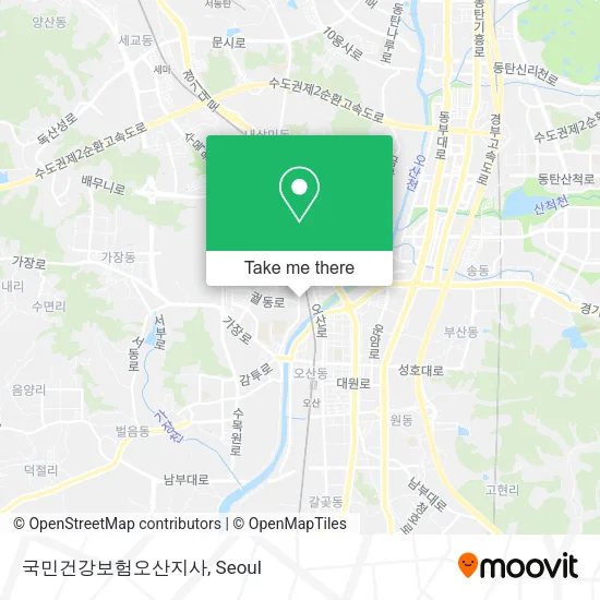 국민건강보험오산지사 map