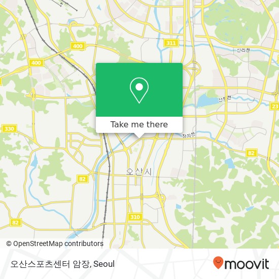 오산스포츠센터 암장 map