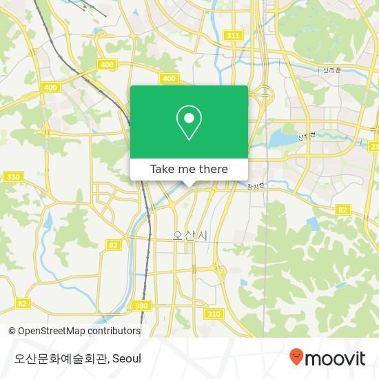 오산문화예술회관 map