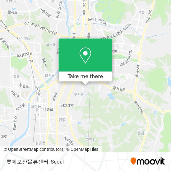 롯데오산물류센터 map