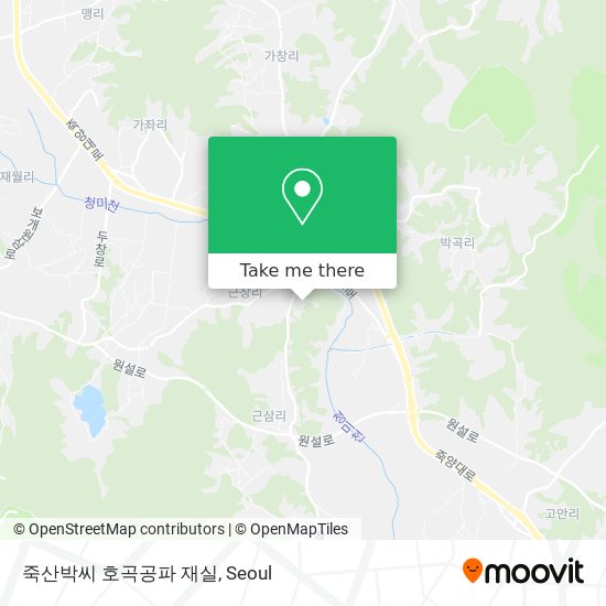 죽산박씨 호곡공파 재실 map