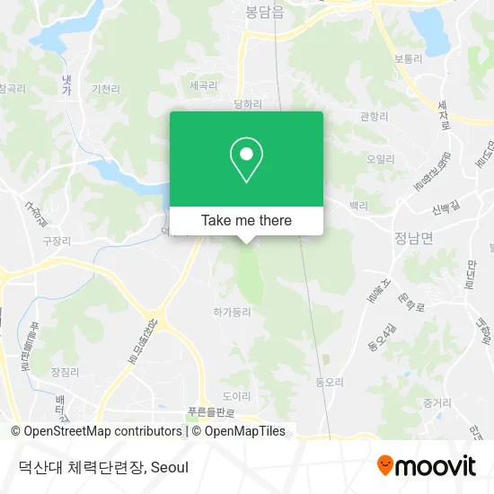 덕산대 체력단련장 map