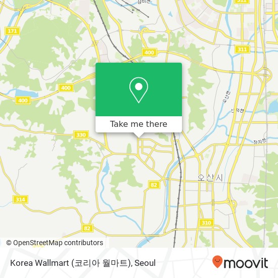 Korea Wallmart (코리아 월마트) map