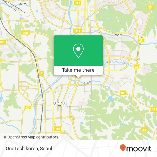 OneTech korea map