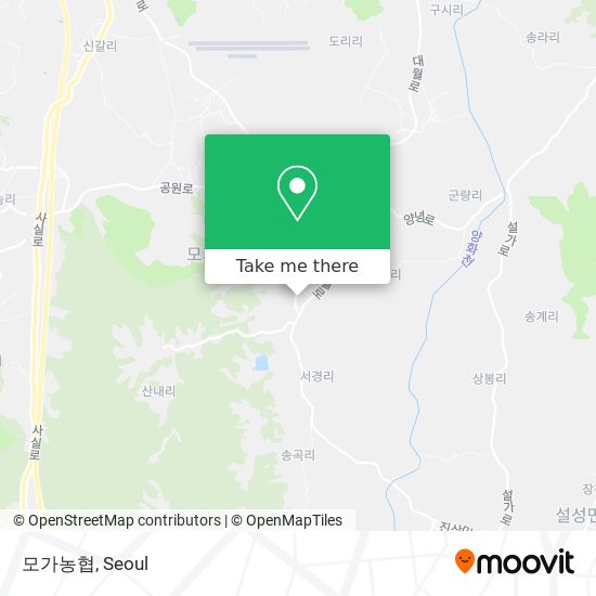 모가농협 map