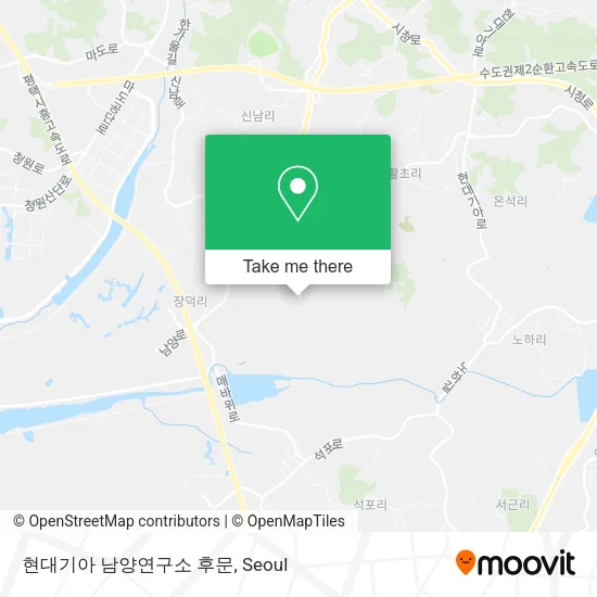 현대기아 남양연구소 후문 map