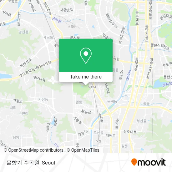 물향기 수목원 map