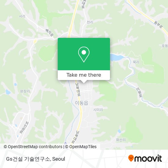 Gs건설 기술연구소 map