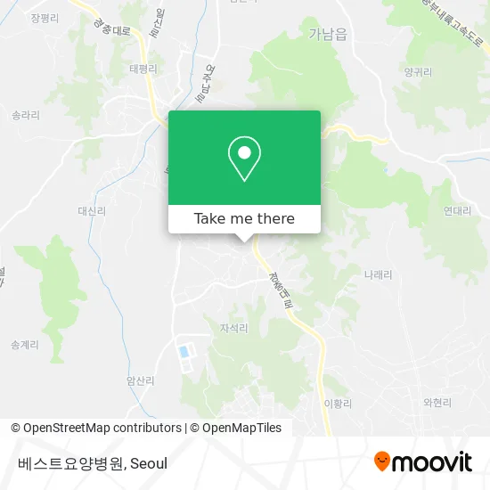 베스트요양병원 map
