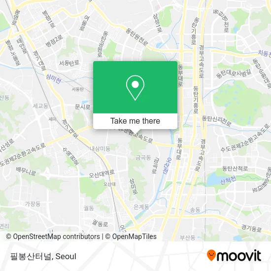 필봉산터널 map