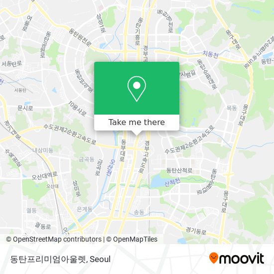 동탄프리미엄아울렛 map