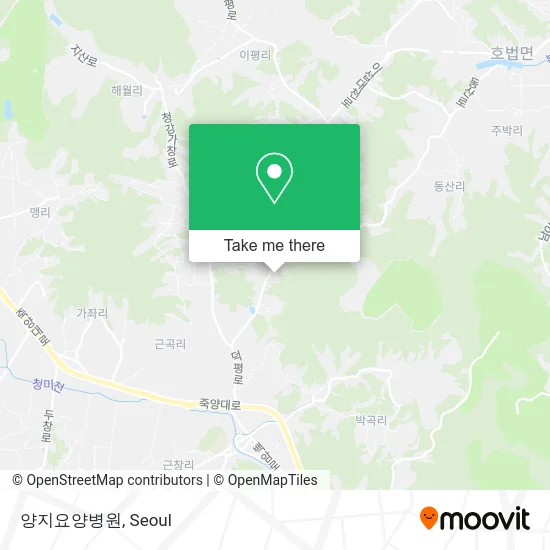 양지요양병원 map