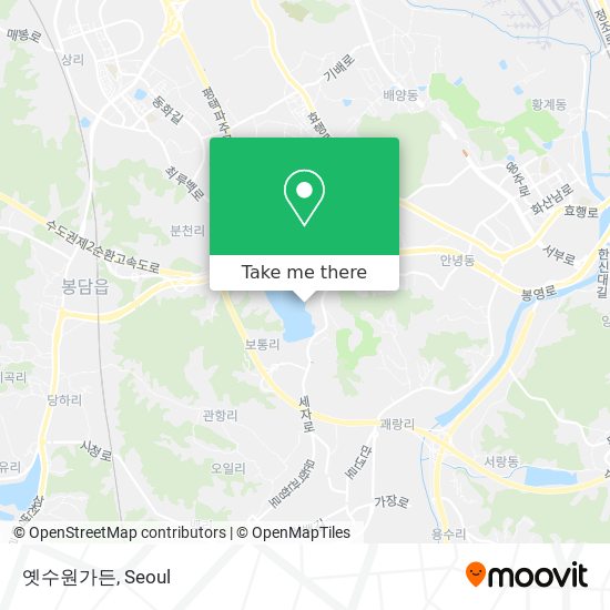옛수원가든 map