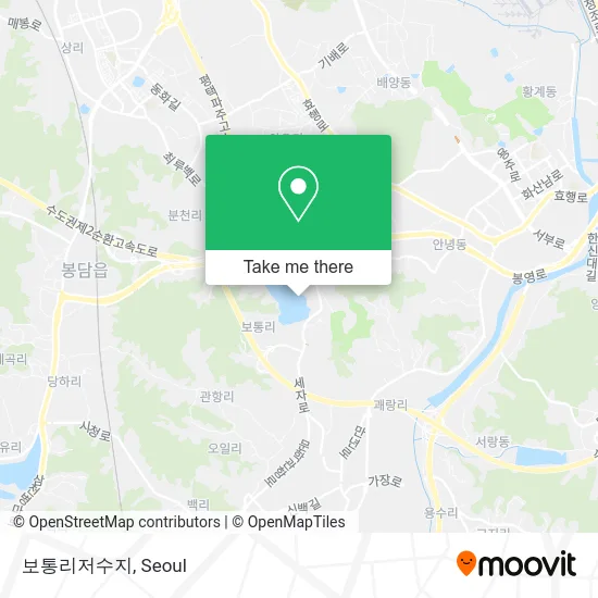 보통리저수지 map