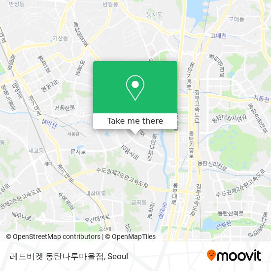 레드버켓 동탄나루마을점 map
