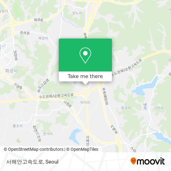 서해안고속도로 map