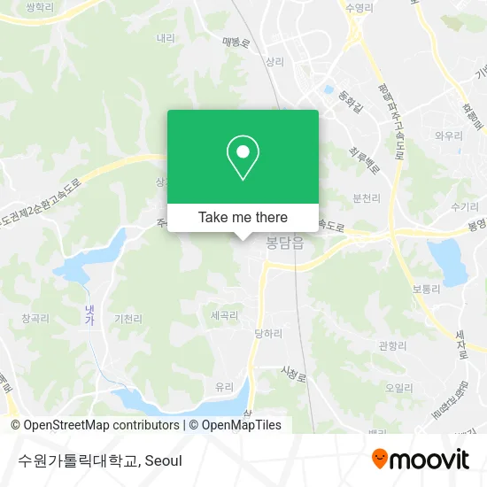 수원가톨릭대학교 map