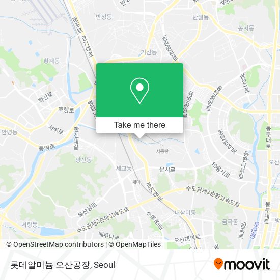 롯데알미늄 오산공장 map
