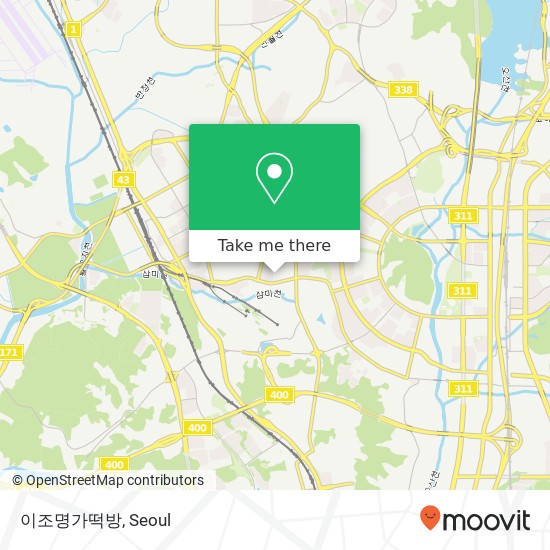 이조명가떡방 map