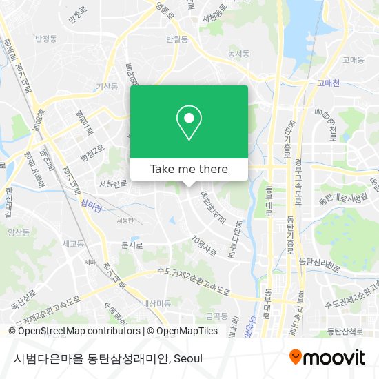 시범다은마을 동탄삼성래미안 map