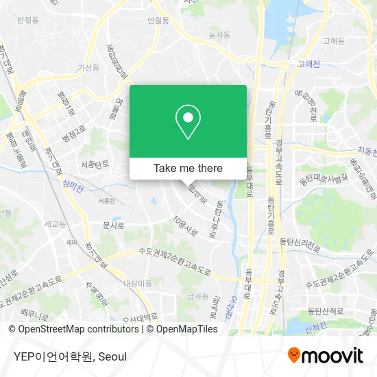 YEP이언어학원 map