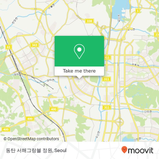 동탄 서해그랑블 정원 map