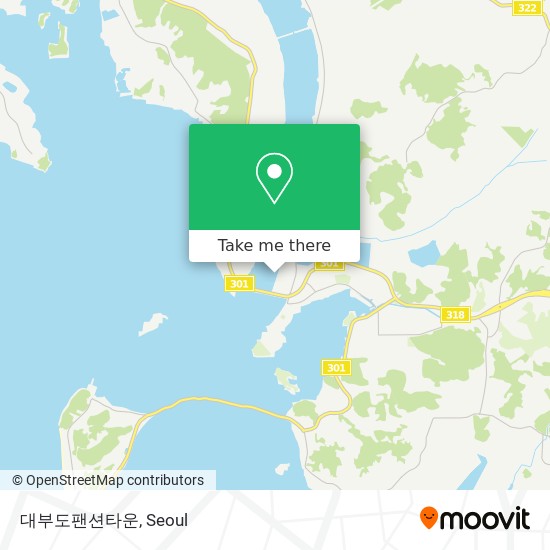 대부도팬션타운 map
