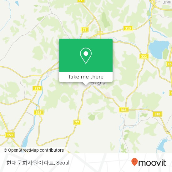 현대문화사원아파트 map