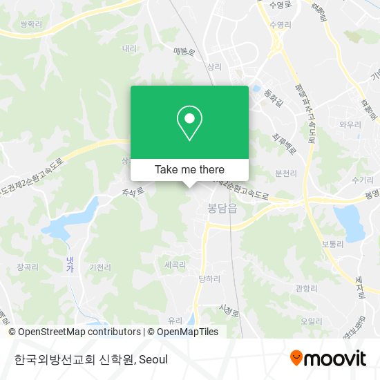 한국외방선교회 신학원 map