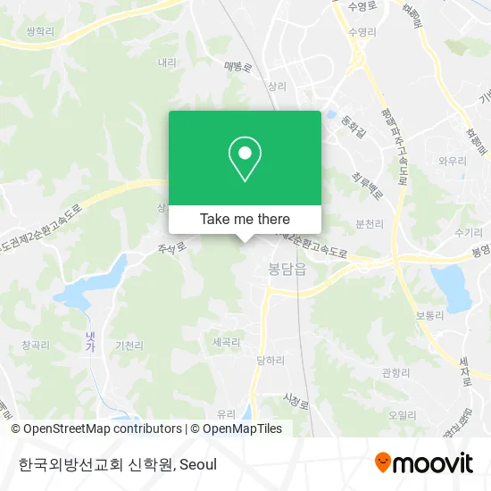 한국외방선교회 신학원 map