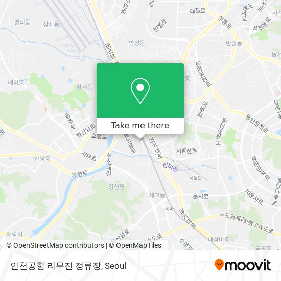 인천공항 리무진 정류장 map