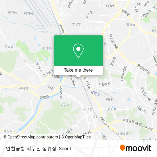 인천공항 리무진 정류장 map