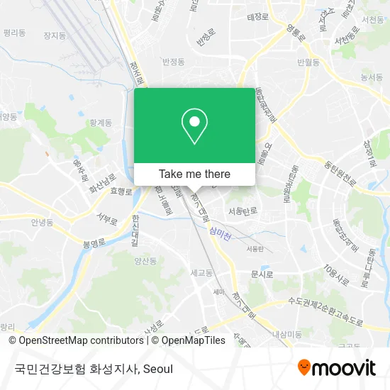 국민건강보험 화성지사 map