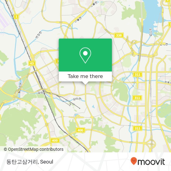 동탄고삼거리 map