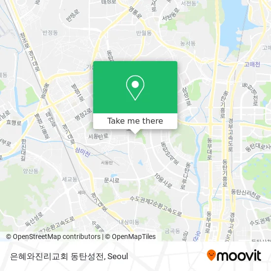 은혜와진리교회 동탄성전 map