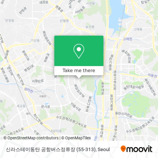 신라스테이동탄 공항버스정류장 (55-313) map