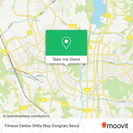 Fitness Center Shilla Stay Dongtan map