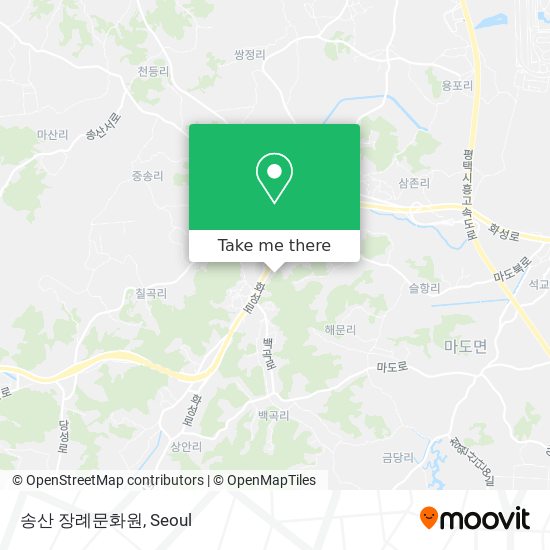 송산 장례문화원 map