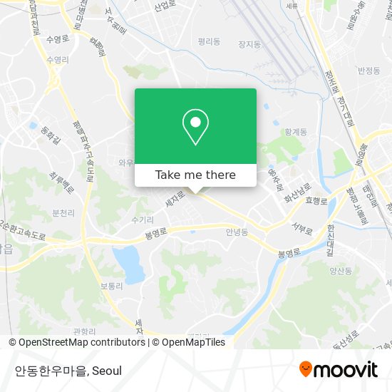 안동한우마을 map