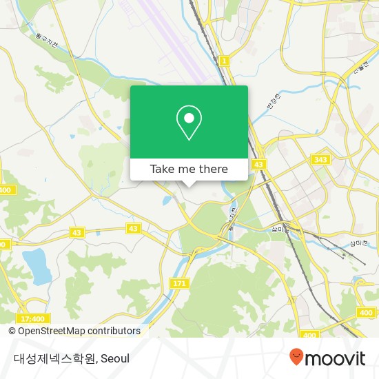 대성제넥스학원 map