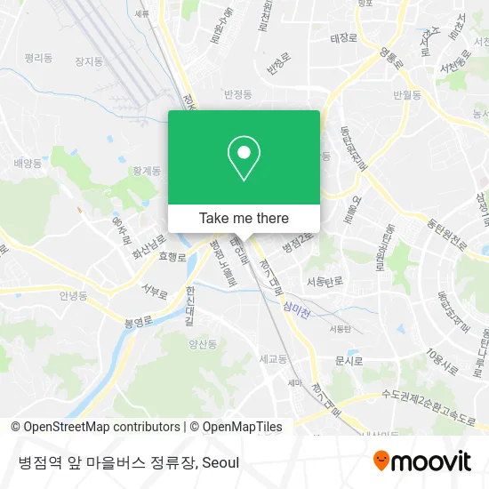 병점역 앞 마을버스 정류장 map