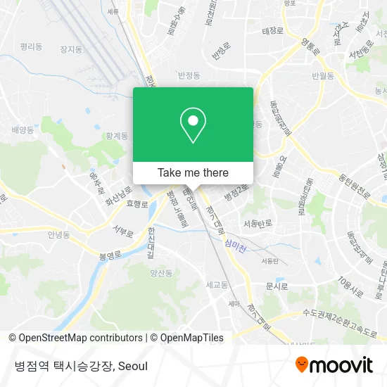 병점역 택시승강장 map