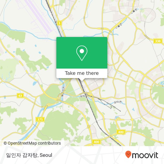 일인자 감자탕 map