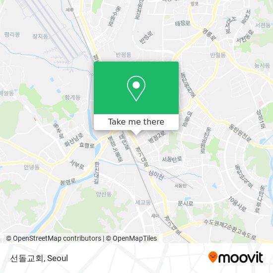 선돌교회 map