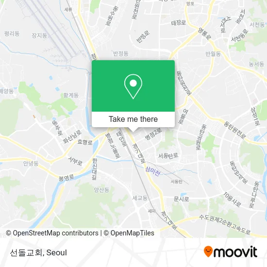 선돌교회 map