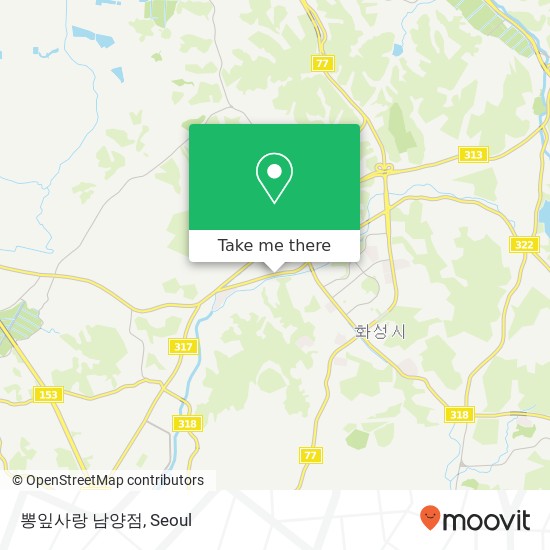 뽕잎사랑 남양점 map