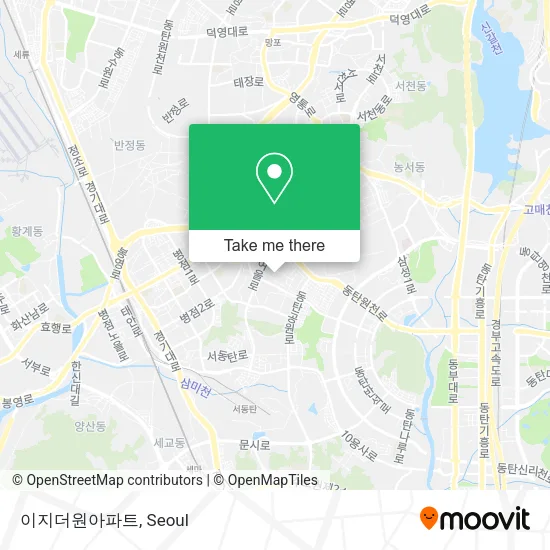 이지더원아파트 map